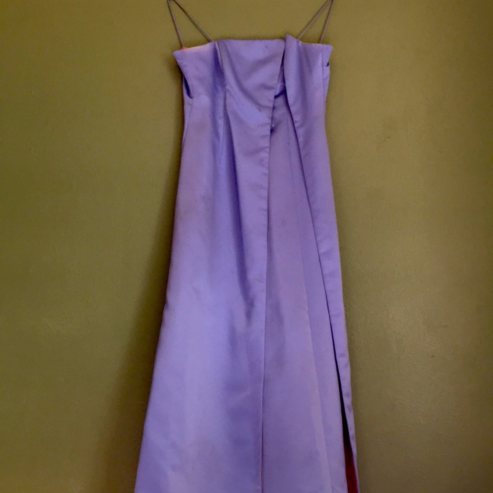 Blue and pink dress long no details
